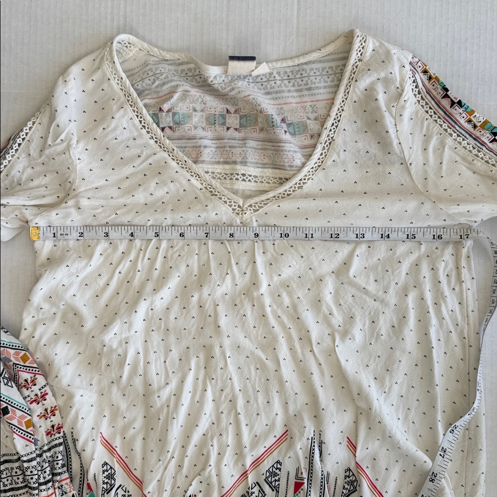 Roxy White Multicolor Patterned Tunic - Picture 12 of 13